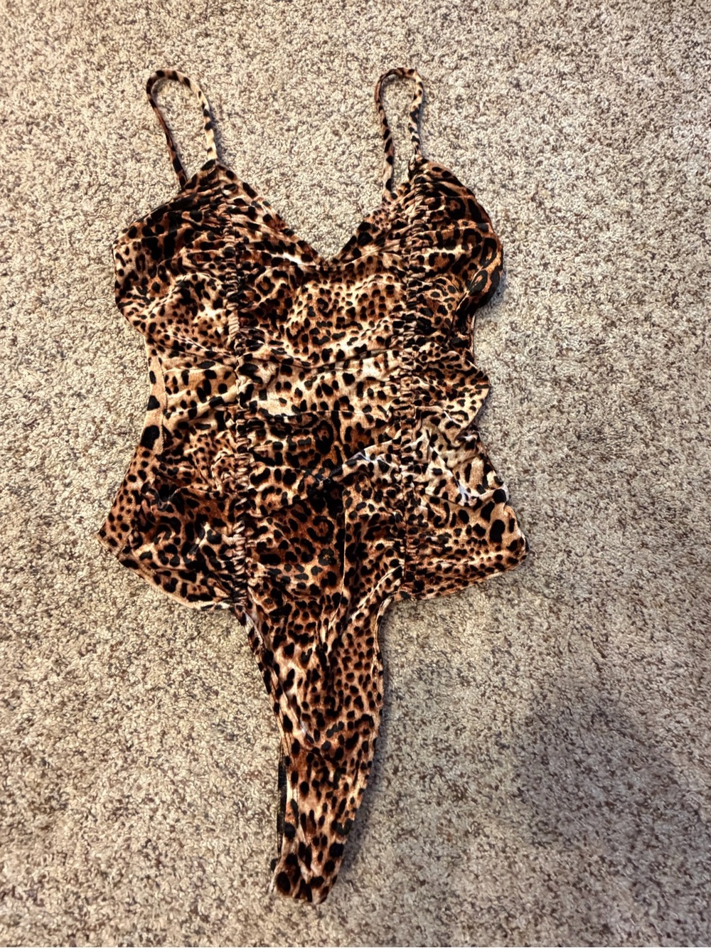 Forever 21 Leopard-Print Bodysuit - Brown & Black